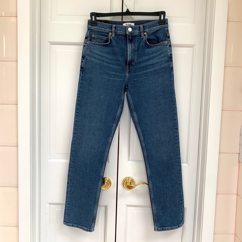 RE/DONE Dark Blue Wash Jeans